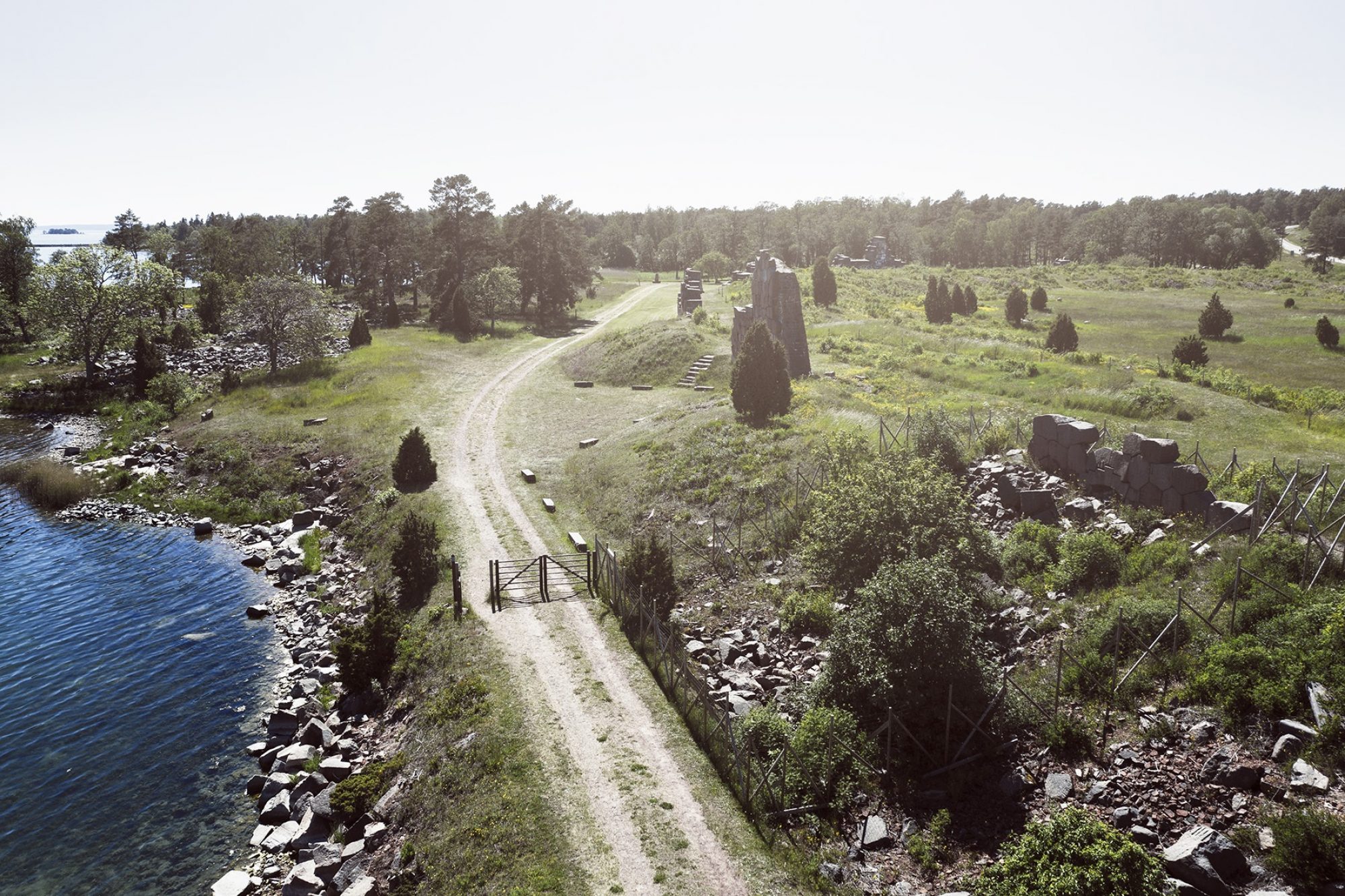 Bomarsund aland vag hav skog